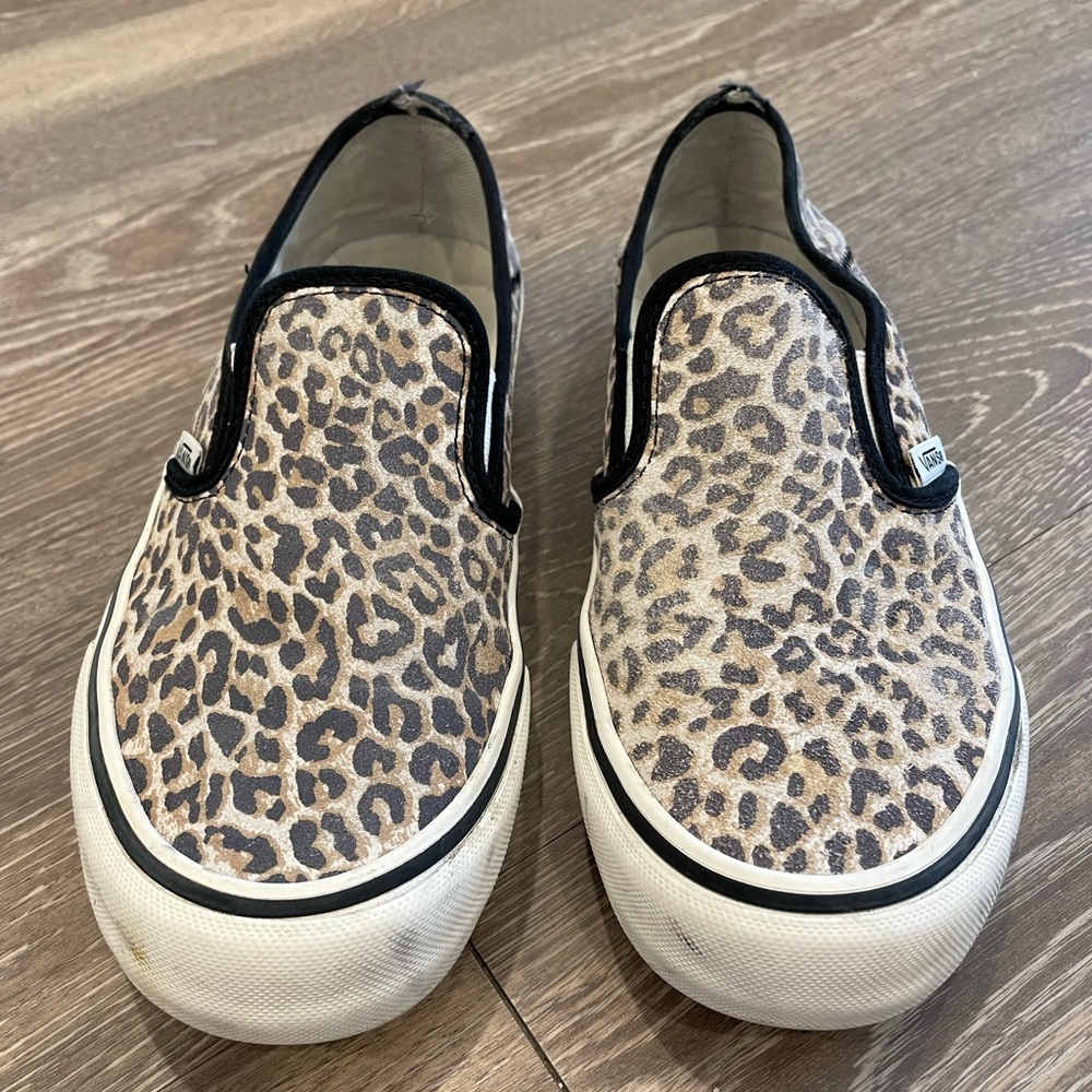 Vans Leopard Comfycush Classics Shoes Size 7